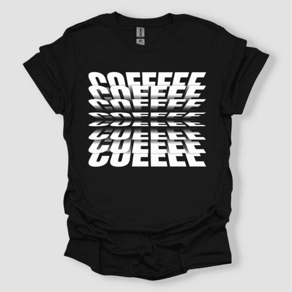 Coffee Lover Minimalist Typographic Design T-Shirt - Unisex