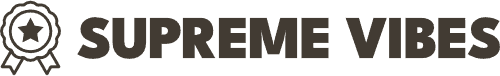 Supreme Vibes Logo Dark