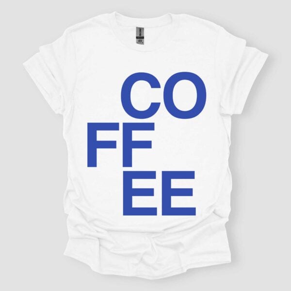 Coffee Addict Minimalist Lettering T-Shirt- Unisex Shirt