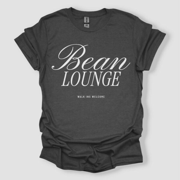 Bean Lounge T Shirt Unisex Dark Heather For Coffee Lovers