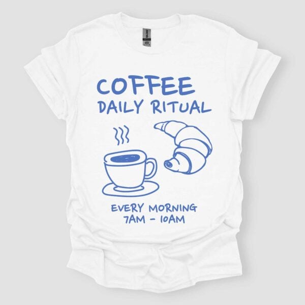 Coffee Daily Ritual T Shirt White