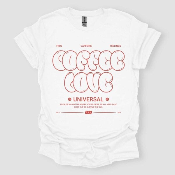 Coffee Love White Unisex T Shirt