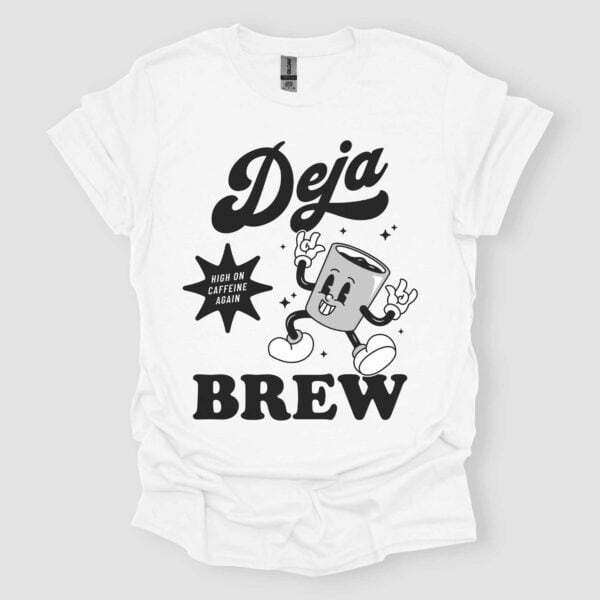 Deja Brew T Shirt Unisex White