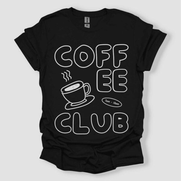 Coffee Club T Shirt Black