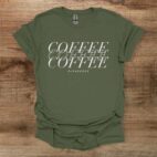 Military green t shirt unisex