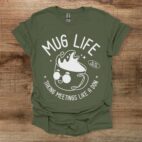 Military green t shirt unisex
