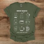Military green t shirt unisex