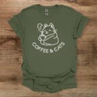 Military green t shirt unisex