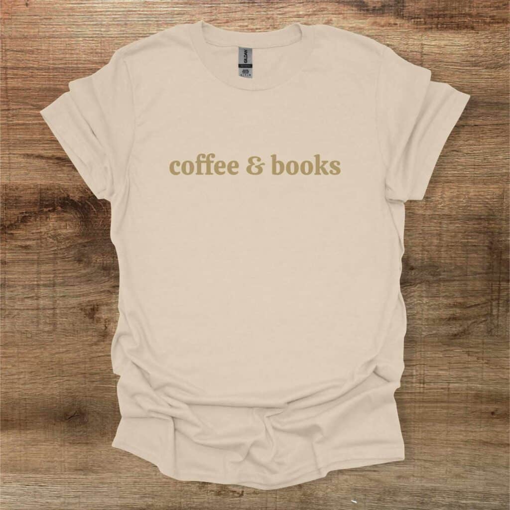Sand T-Shirt Unisex coffee and books Sand t shirt unisex coffee and books