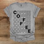 Sport grey mosaic typography t shirt unisex