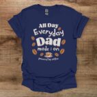 Coffee dad mode on navy t shirt unisex