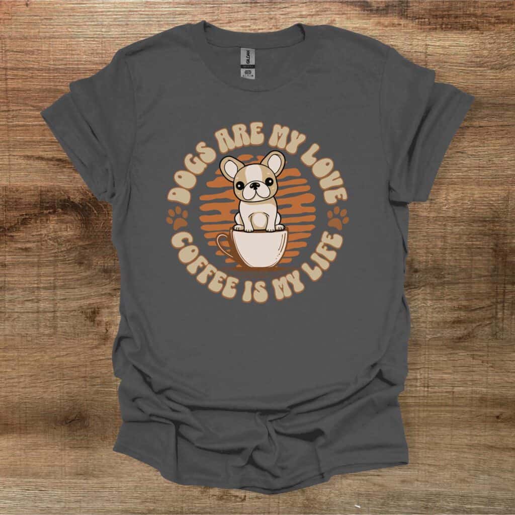 Dogs Are My Love Charocal T-Shirt Unisex Dogs are my love charocal t shirt unisex
