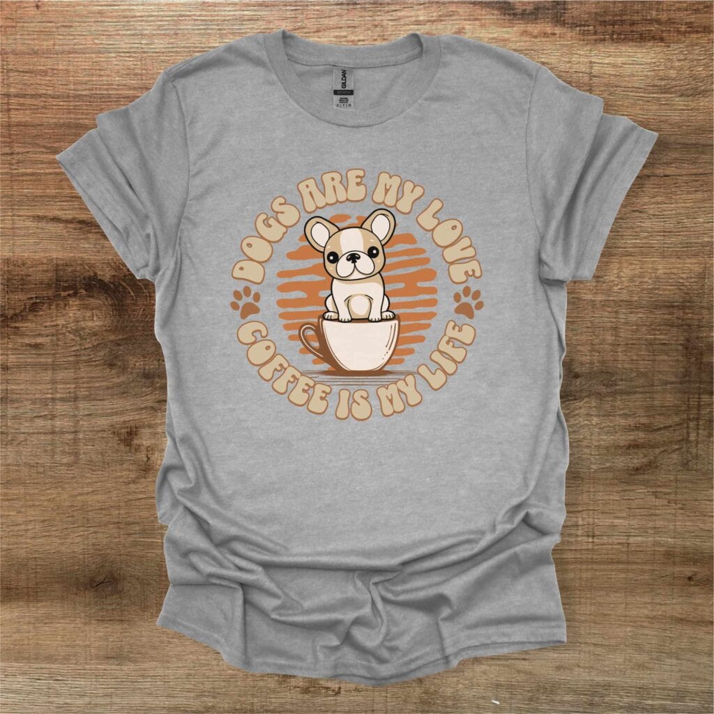 Dogs Are My Love Sport Grey T-Shirt Unisex Dogs are my love sport grey t shirt unisex