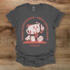 Drink responsibly coffee lover charocal t shirt unisex