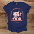 Drink responsibly coffee lover navy t shirt unisex