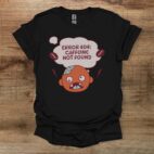 Error 404 caffeine not found black t shirt unisex