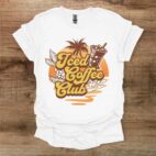 Iced coffee club white t shirt unisex