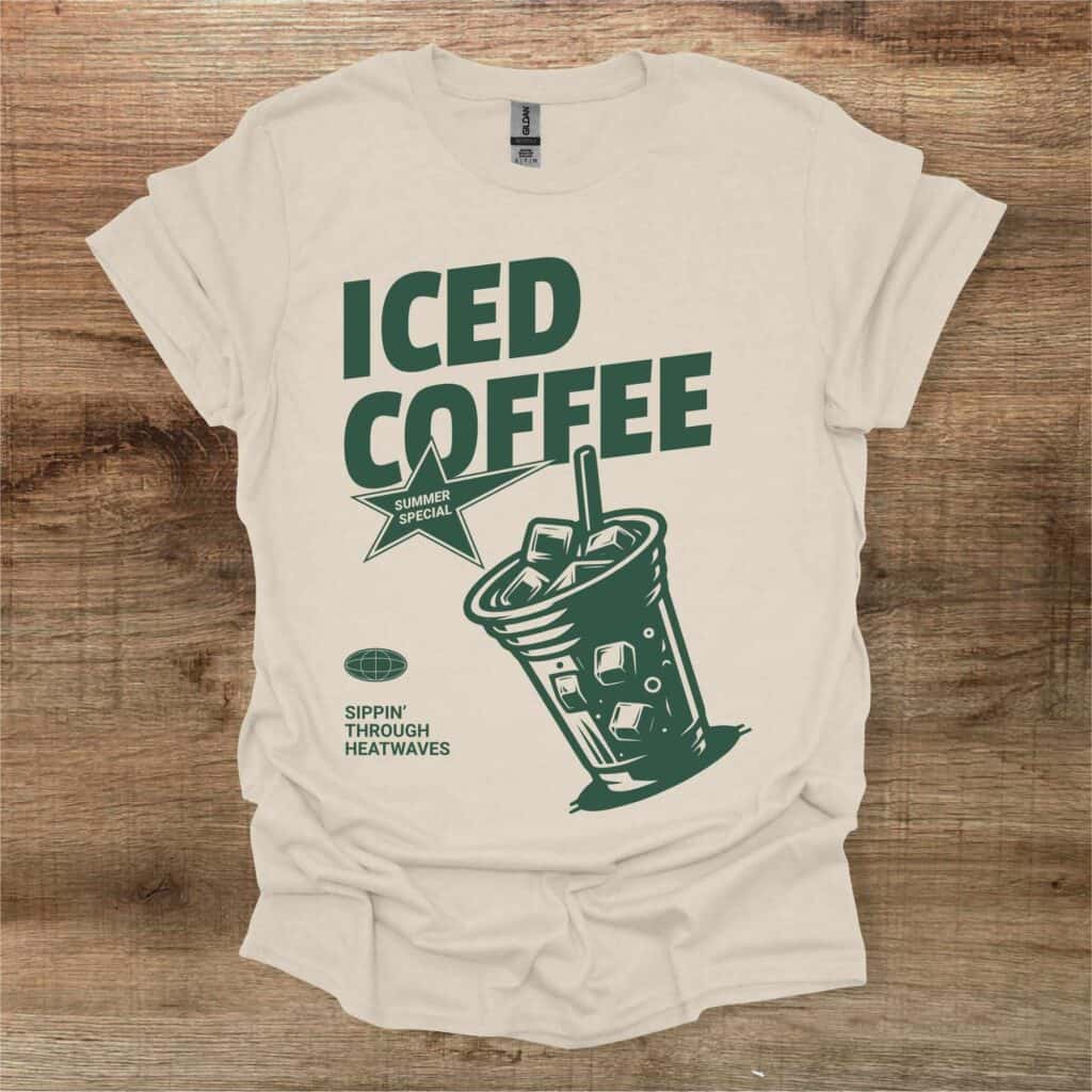 Iced Coffee Natural T-Shirt Unisex Iced coffee natural t shirt unisex