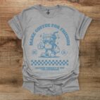 Make coffee for friends retro mascot sport grey t shirt unisex