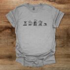 Coffee utensils classic sport grey t shirt unisex