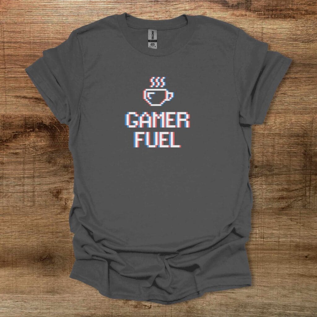 Gamer Fuel Stylized Charocal T-Shirt Unisex Gamer fuel stylized charocal t shirt unisex