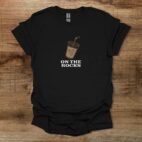 On the rocks icec coffee black t shirt unisex