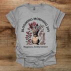 Coffee blooming morning joy sport grey t shirt unisex