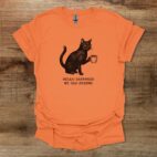 Cat hello darkness my old friend orange