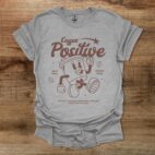 Coffee positive mascot sport grey t shirt unisex