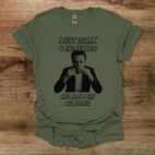 I just drank 4 espressos and now i can see noises military green t shirt unisex
