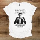 I just drank 4 espressos and now i can see noises white t shirt unisex
