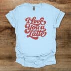 Love you a latte light blue