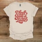 Love you a latte natural t shirt unisex