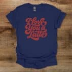 Love you a latte navy t shirt unisex