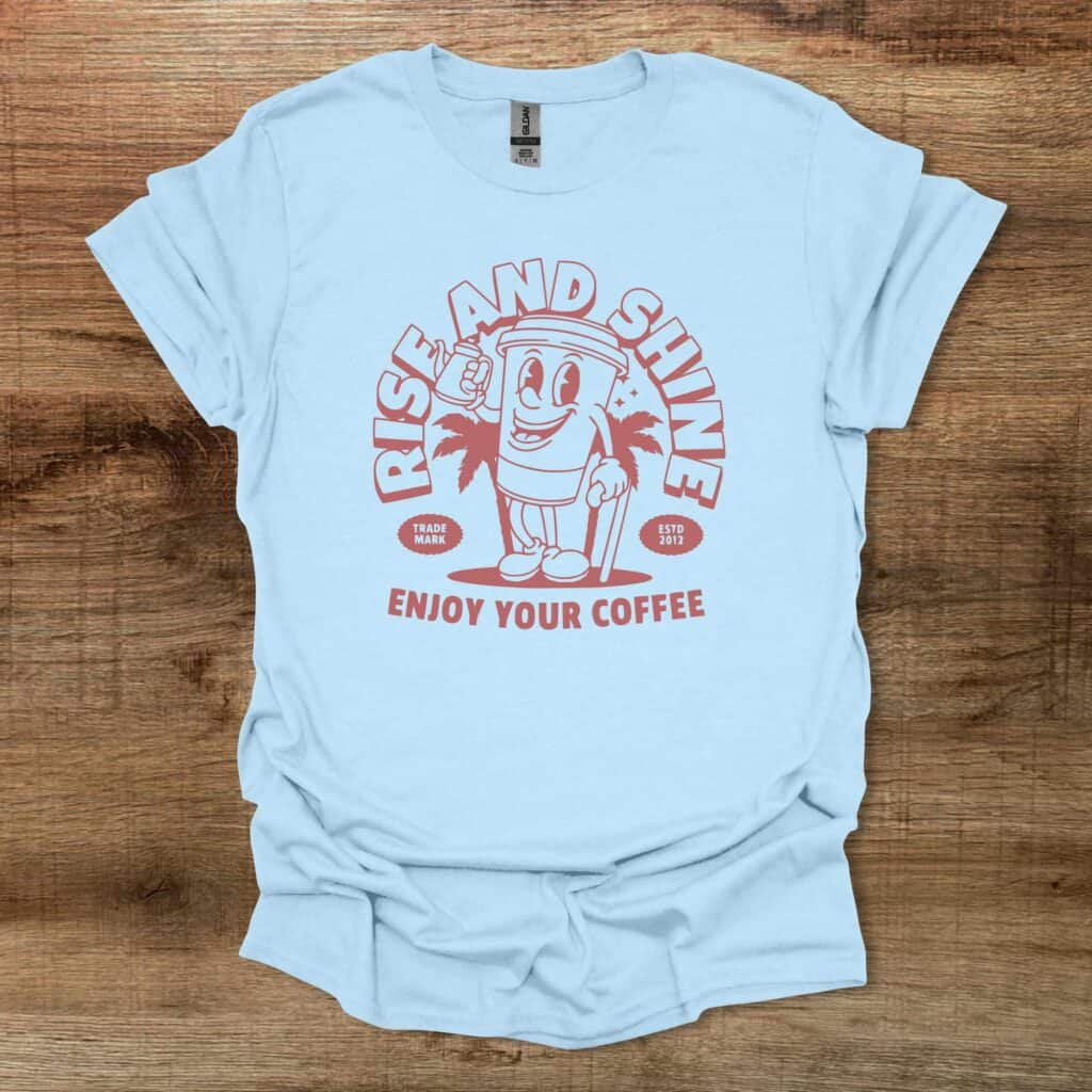 Rise and Shine Mascot Light Blue Rise and shine mascot light blue