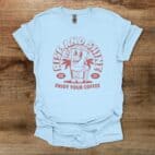 Rise and shine mascot light blue
