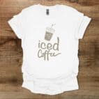 Iced Coffee White T Shirt Unisex