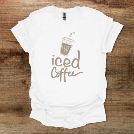 Iced Coffee White T Shirt Unisex
