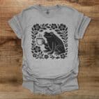 Boho Floral Coffee Frog Sport Grey T Shirt Unisex