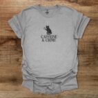 Caffeine & Crime Sport Grey T Shirt Unisex