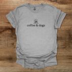 Coffee & Dogs Sport Grey T Shirt Unisex