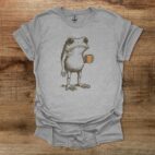 Cottage Core Boho Coffee Frog Sport Grey T Shirt Unisex
