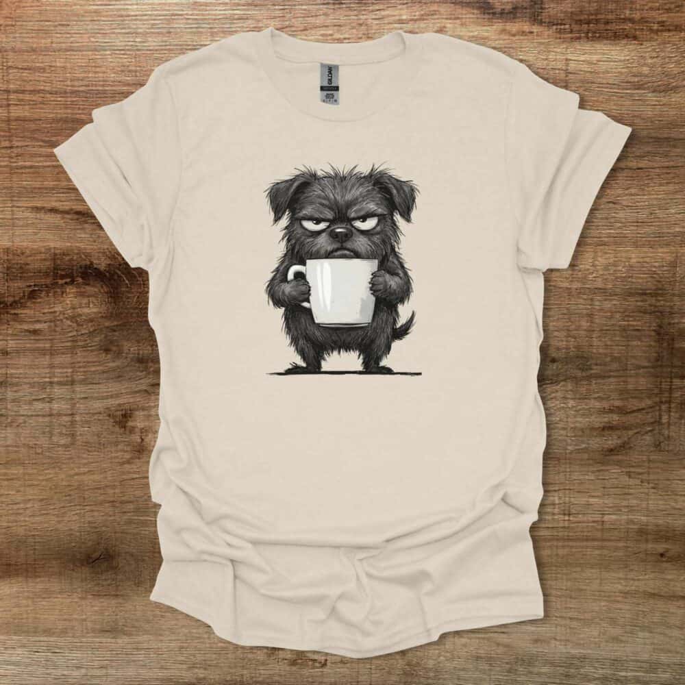 Furry Coffee Dog Natural T-Shirt Unisex Furry Coffee Dog Natural T Shirt Unisex