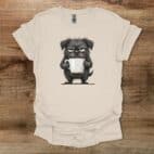 Furry Coffee Dog Natural T Shirt Unisex