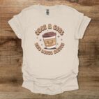 Just a Girls Who Loves Coffee Natural T Shirt Unisex
