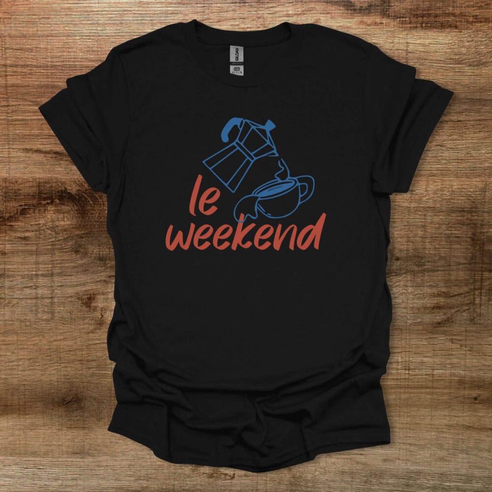 Le Weekend Black T-Shirt Unisex Le Weekend Black T Shirt Unisex