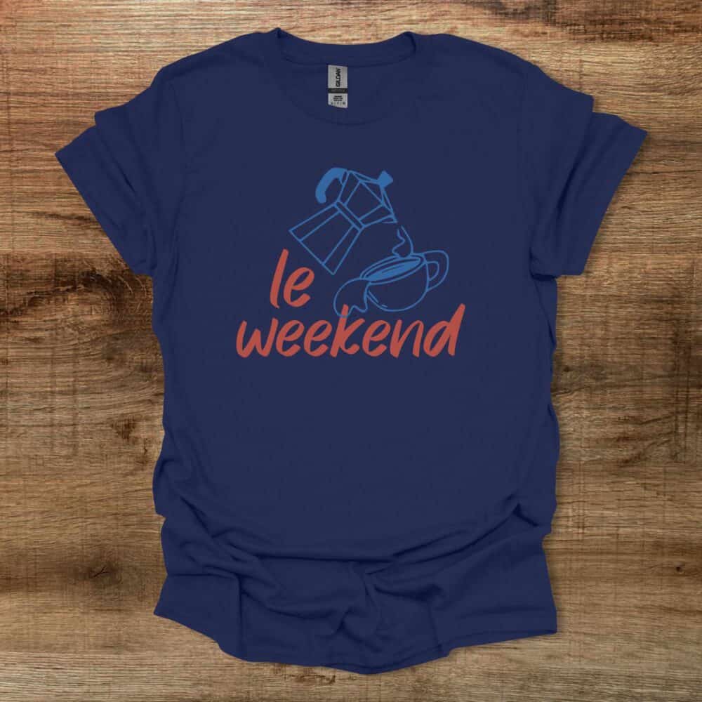 Le Weekend Navy T-Shirt Unisex Le Weekend Navy T Shirt Unisex