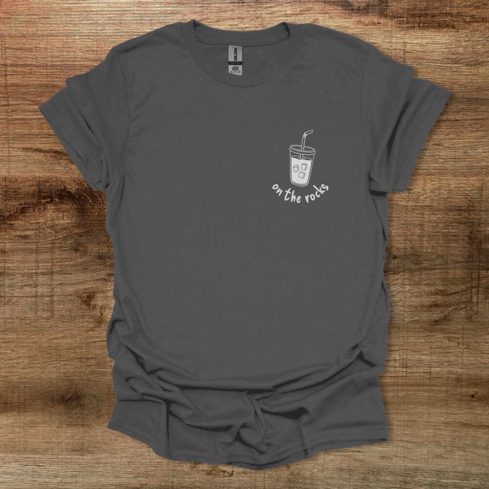 On The Rocks Pocket Charocal T-Shirt Unisex On The Rocks Pocket Charocal T Shirt Unisex
