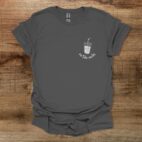 On The Rocks Pocket Charocal T Shirt Unisex