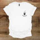 On The Rocks Pocket White T Shirt Unisex